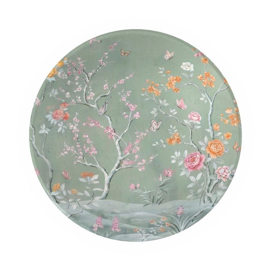 Delicate Soft Green Floral Bowl - Perfect Gift for Flower Lovers