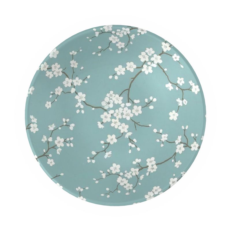 Elegant Blue Cherry Blossom Snack Bowl - Ideal for Parties & Treats
