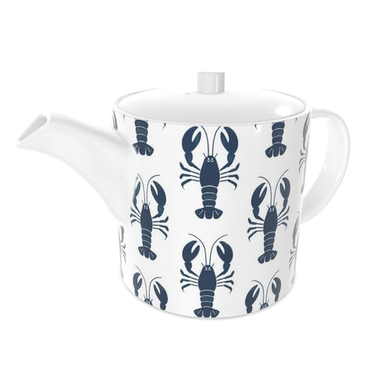 Charming Lobster Bone China Tea Pot - Perfect for Tea Lovers