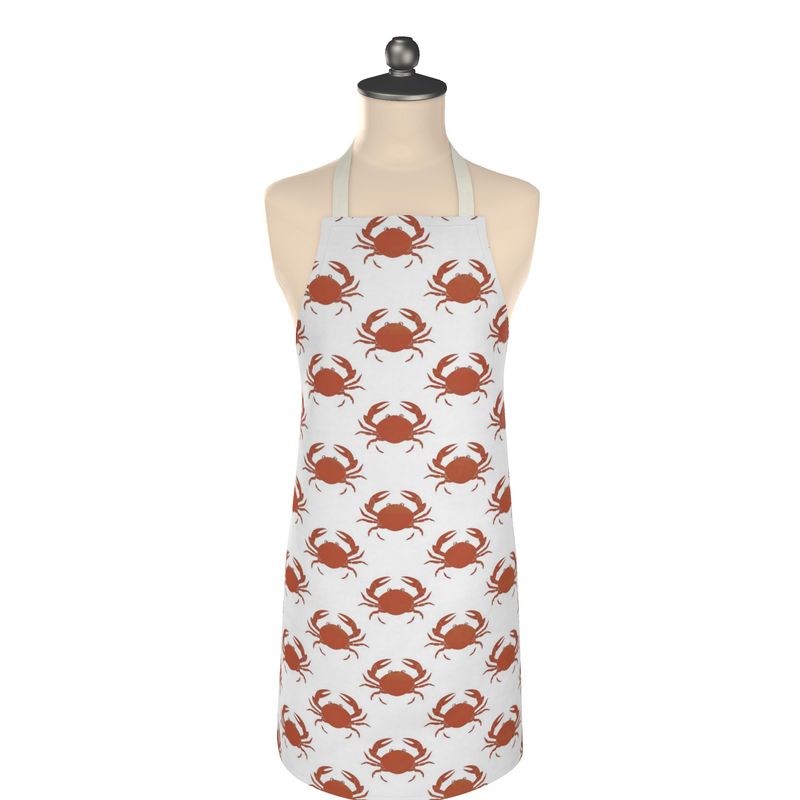 Coastal Crab Apron - Nautical Kitchen Wear for Seafood Lovers