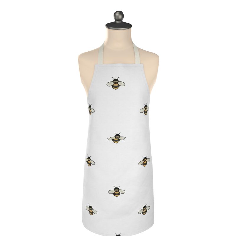 Charming Bees Apron - Perfect for Baking & Gardening