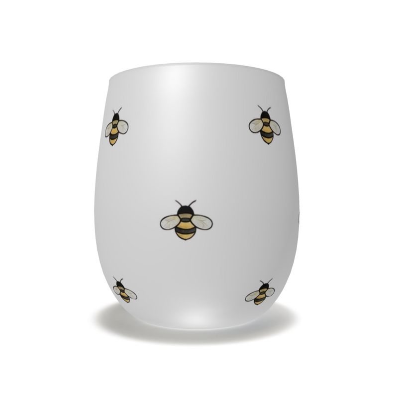 Bees Crystal Water Glass - Stunning Table Decor