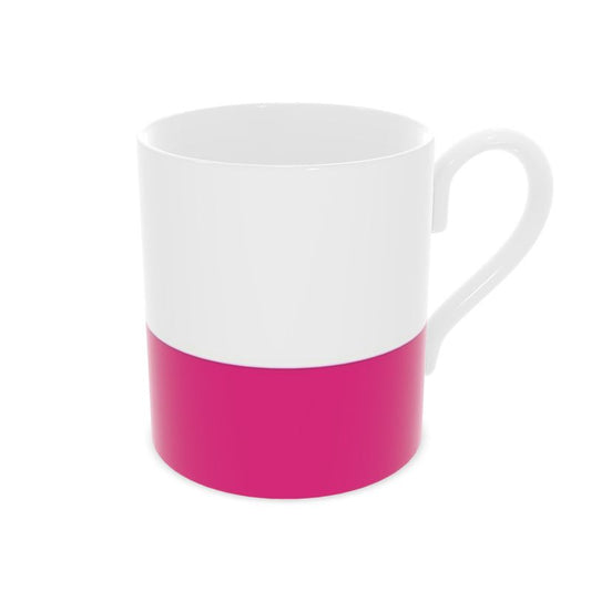 Fuchsia Fine Bone China Mug | Chic Coffee Cup