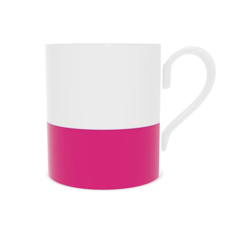 Fuchsia Fine Bone China Mug | Chic Coffee Cup