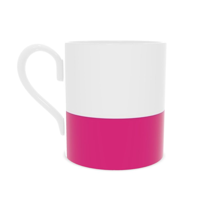 Fuchsia Fine Bone China Mug | Chic Coffee Cup