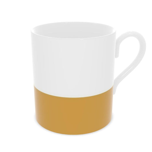 Stylish Amber Fine Bone China Mug - Ideal for Home & Dining