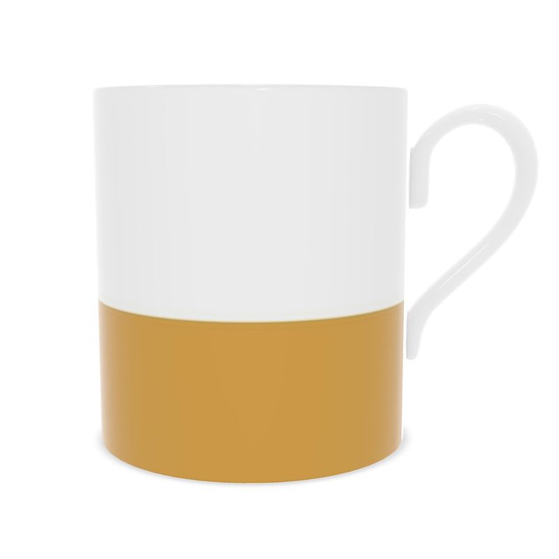 Stylish Amber Fine Bone China Mug - Ideal for Home & Dining