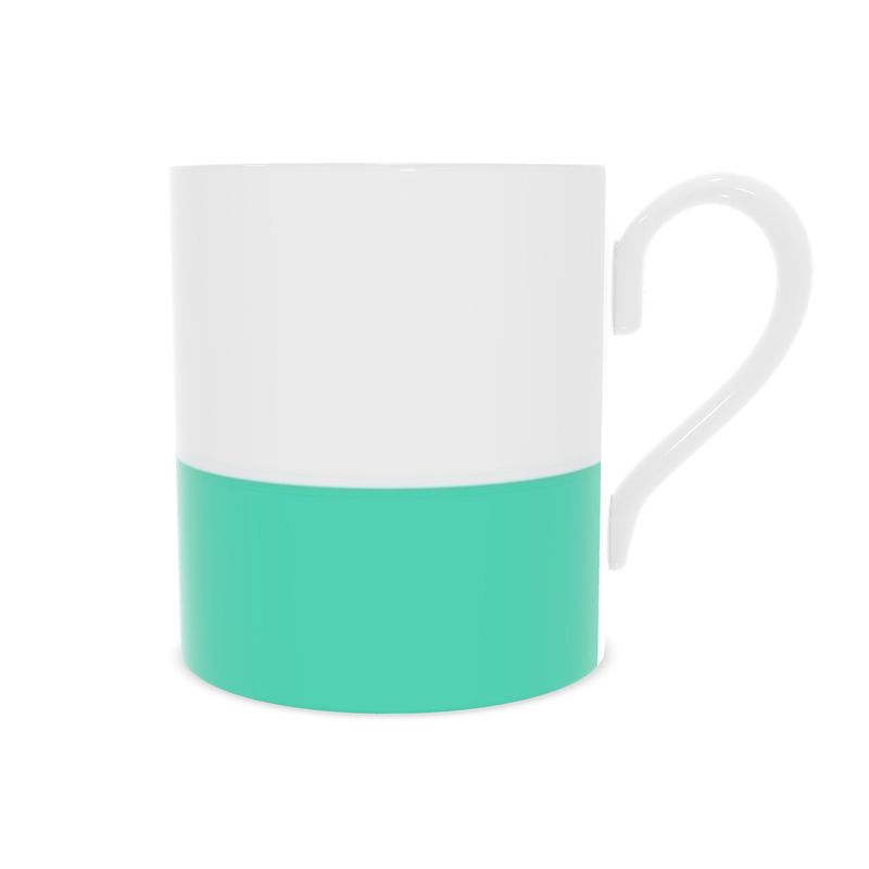 Mint Green Fine Bone China Mug | Stylish Coffee Cup for Everyday Use