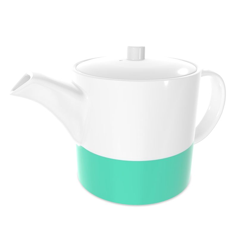 Elegant Mint Green Bone China Tea Pot - Perfect for Tea Lovers