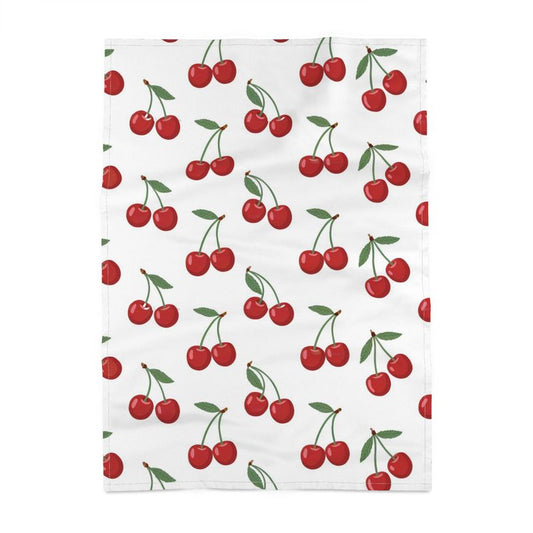 Mediterranean Cherries Tea Towel - Stylish Kitchen Décor