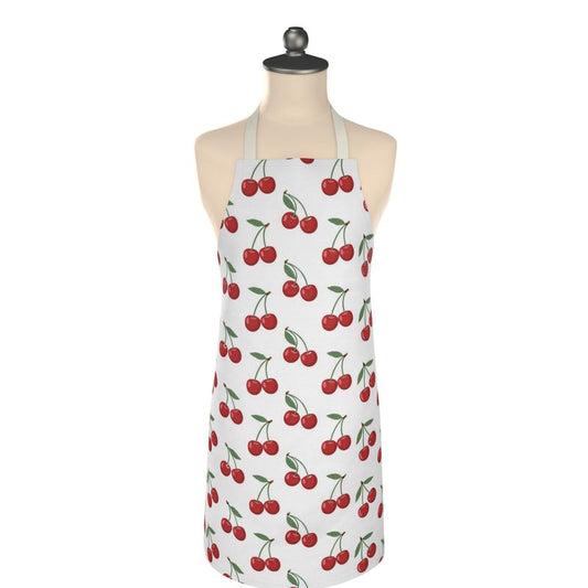 Charming Mediterranean Cherries Apron | Stylish Kitchen Wear