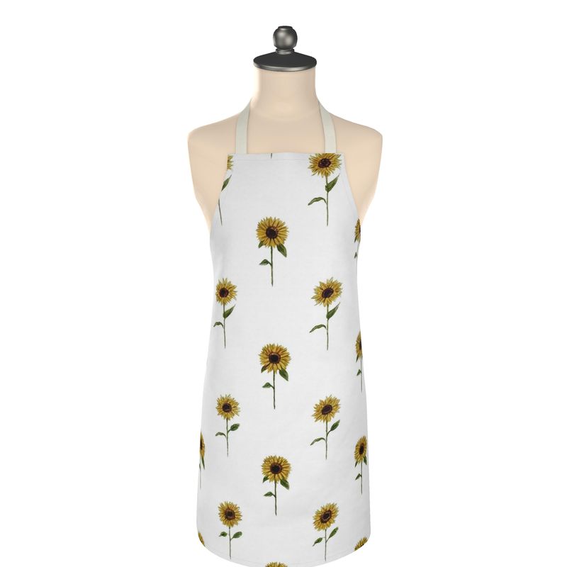 Sunflowers Apron | Floral Cooking Apron for Garden Lovers