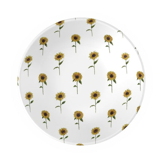 Rustic Sunflowers Bowl - Perfect for Serving or Display