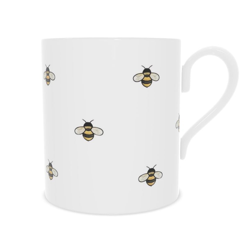 Bee Lover's Fine Bone China Mug - Beautiful Tea or Coffee Mug