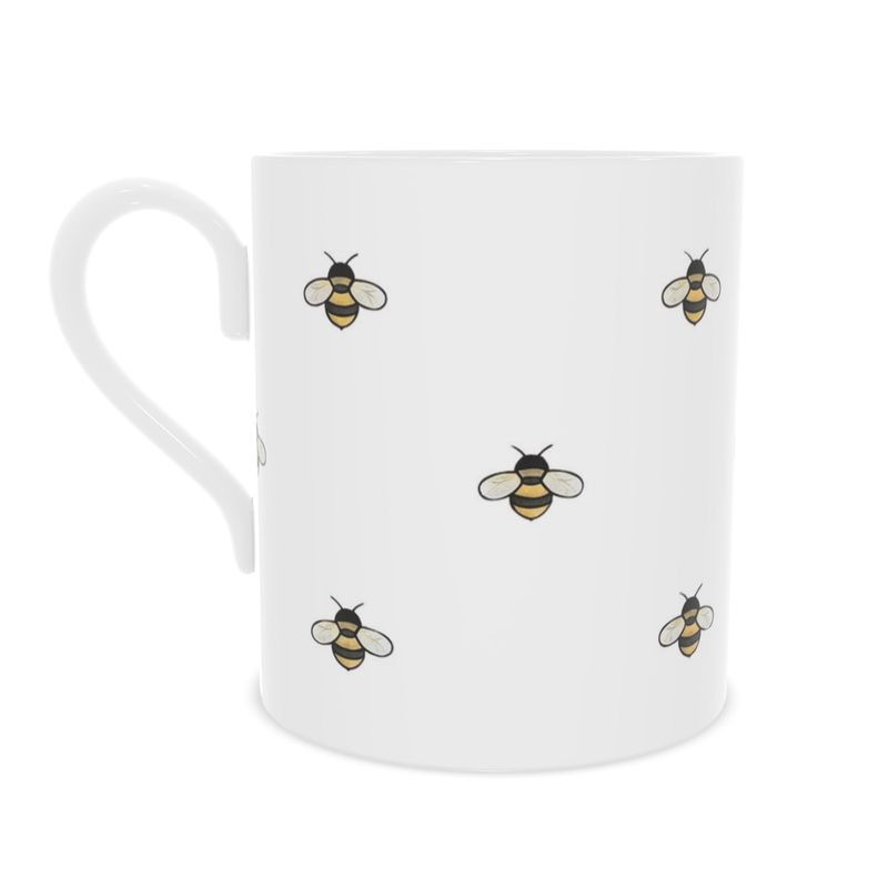 Bee Lover's Fine Bone China Mug - Beautiful Tea or Coffee Mug
