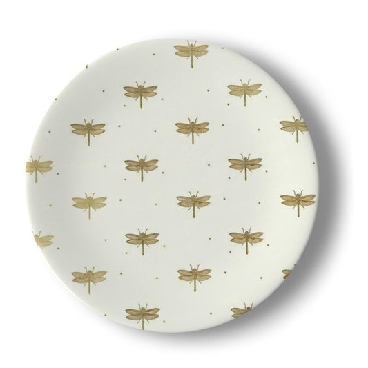 Dragonfly Bone China Serving Plate – Unique Gift Idea