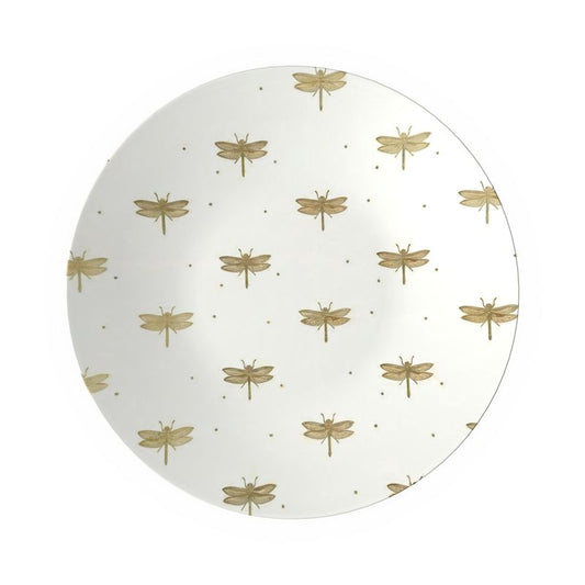 Beautiful Dragonfly Medium Bowl - Rustic Tableware for Nature Lovers