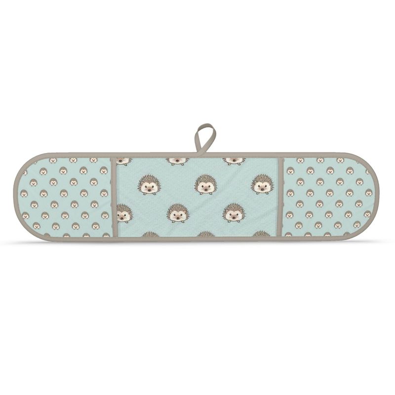 Cute Woodland Hedgehog Double Oven Mitt | Nature-Inspired Kitchen Gift