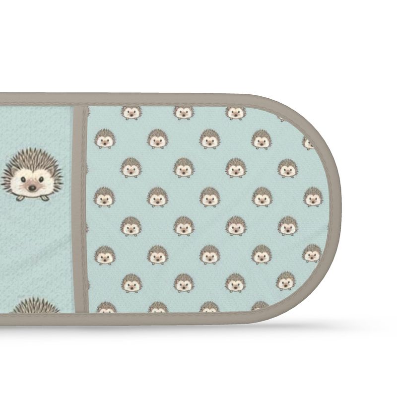 Cute Woodland Hedgehog Double Oven Mitt | Nature-Inspired Kitchen Gift