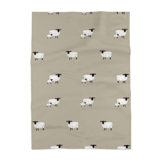 Country Sheep Tea Towel | Rustic Farmhouse Kitchen Decor