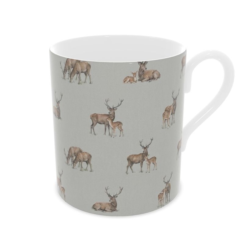 Fine Bone China Mug featuring Highland Stag - Perfect Gift for Nature Lovers