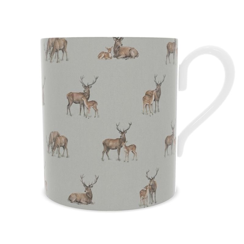 Fine Bone China Mug featuring Highland Stag - Perfect Gift for Nature Lovers