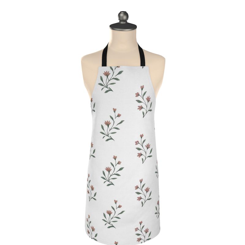 Charming Cottage Garden Apron | Floral Design for Gardening & Cooking
