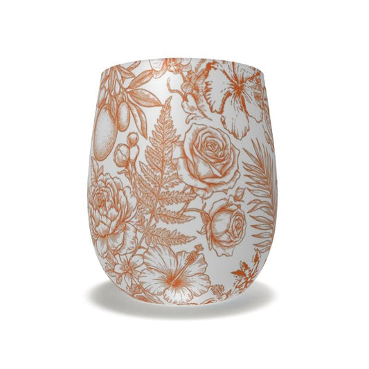 The Botanical Crystal Water Glass - Elegant Drinkware