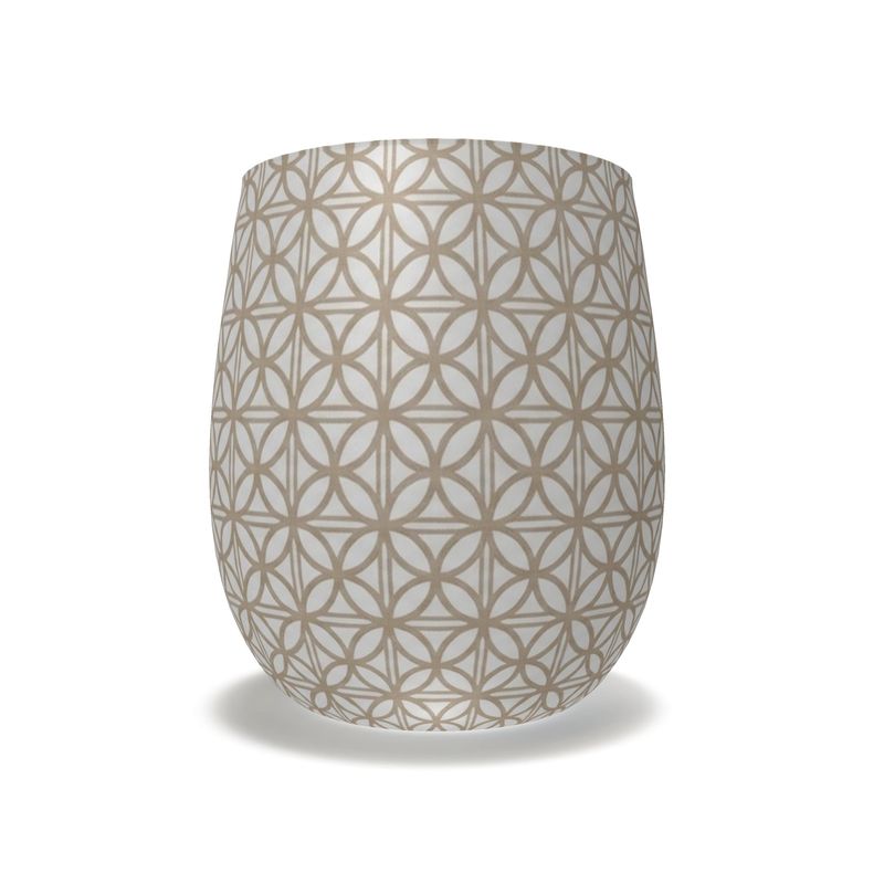 Siena Geometric Crystal Water Glass - Elegant Drinkware