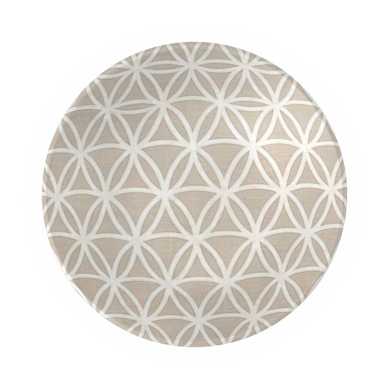Siena Taupe and White Geometric Bowl - Chic Home Design