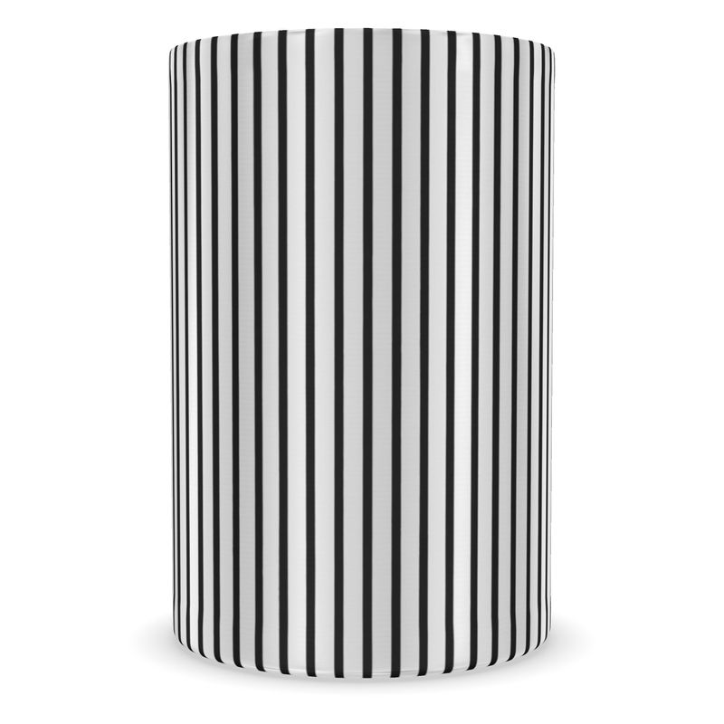 Stylish Noir Black & White Stripe Wine Cooler - Perfect for Entertaining