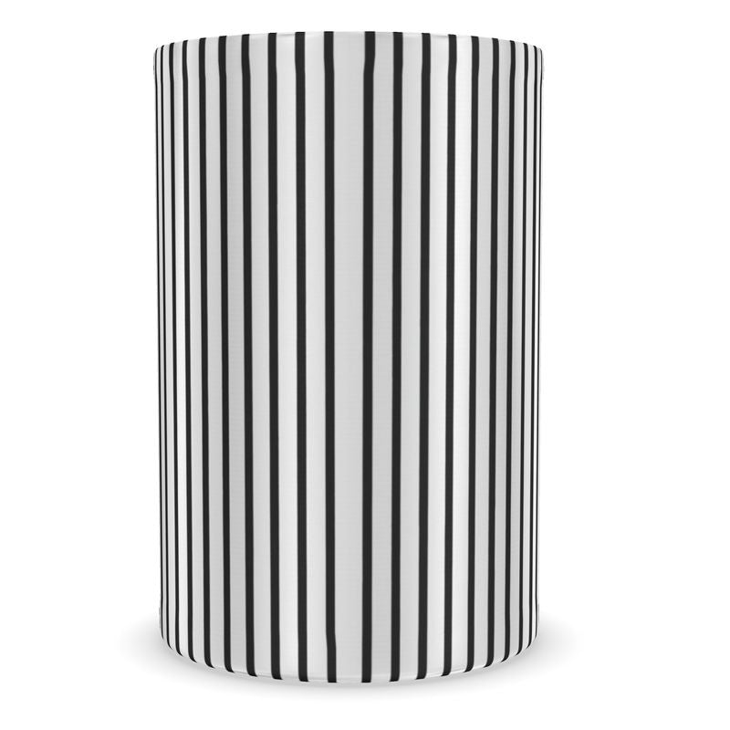 Stylish Noir Black & White Stripe Wine Cooler - Perfect for Entertaining