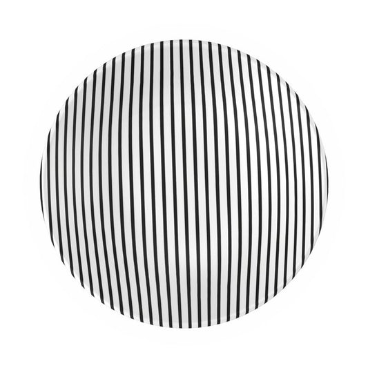 Chic Noir Black & White Stripe Bowl - Elegant Dining Accent