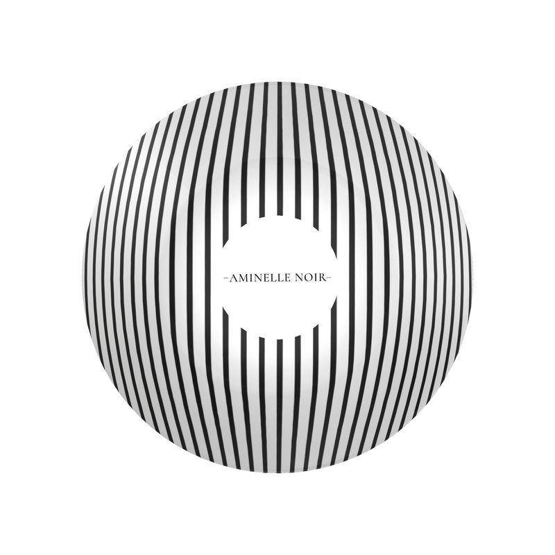 Chic Noir Black & White Stripe Bowl - Elegant Dining Accent