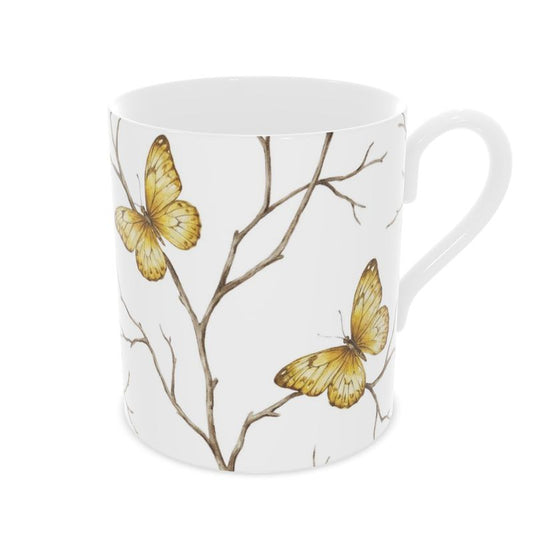 Stunning Papillon Butterfly Mug - Fine Bone China Tea/Coffee Cup