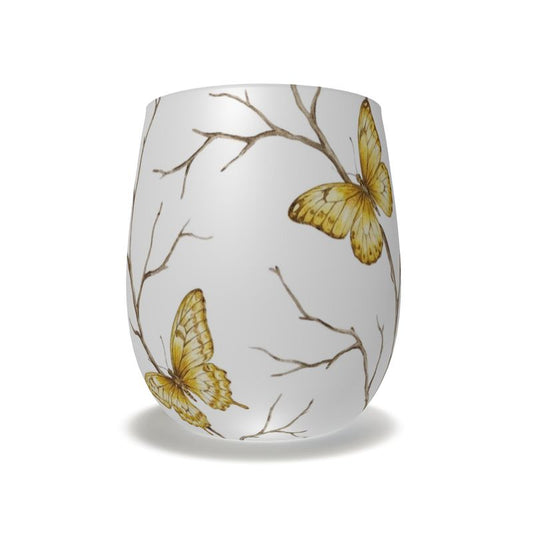 Papillon Butterfly Crystal Water Glass - Elegant Drinkware Gift