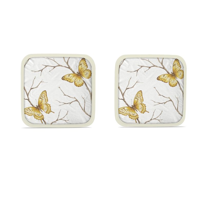 Elegant Papillon Bone Pot Grabs - Perfect Kitchen Accessory