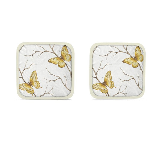 Elegant Papillon Bone Pot Grabs - Perfect Kitchen Accessory