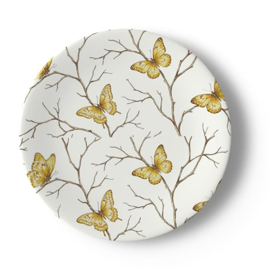Charming Papillon Bone China Plate - Perfect for Home Decor