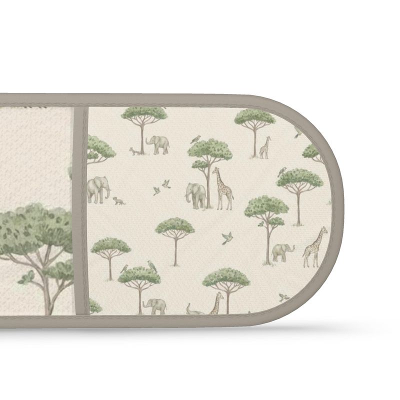 Wild Savannah Pattern Double Oven Gloves - Kitchen Accessories