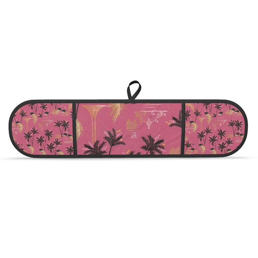 Stylish Ostrich Pink Oven Gloves