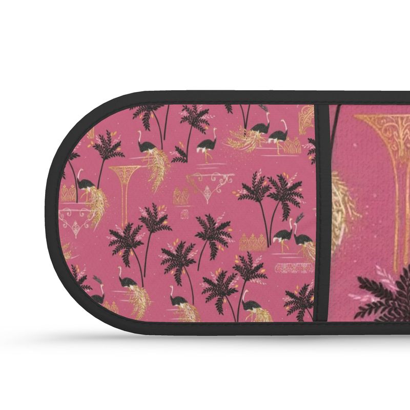 Stylish Ostrich Pink Oven Gloves