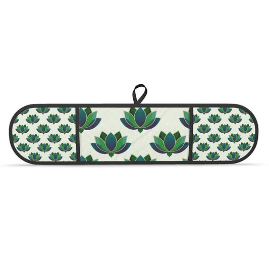 Premium Lotus Flower Double Oven Gloves - Kitchen Accessory