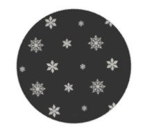 Festive Entertaining Piece: Snowflake Serving Platter in Black