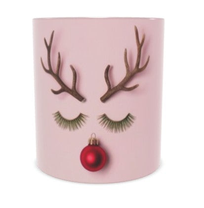 Festive Christmas Reindeer Bone China Mug