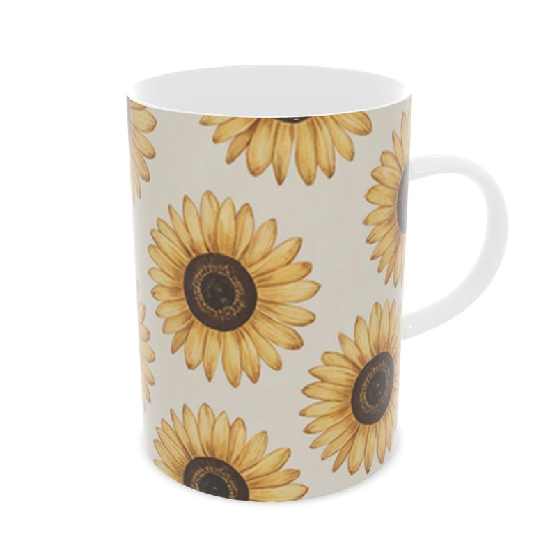 Vintage Style Sunflowers Fine Bone China Mug