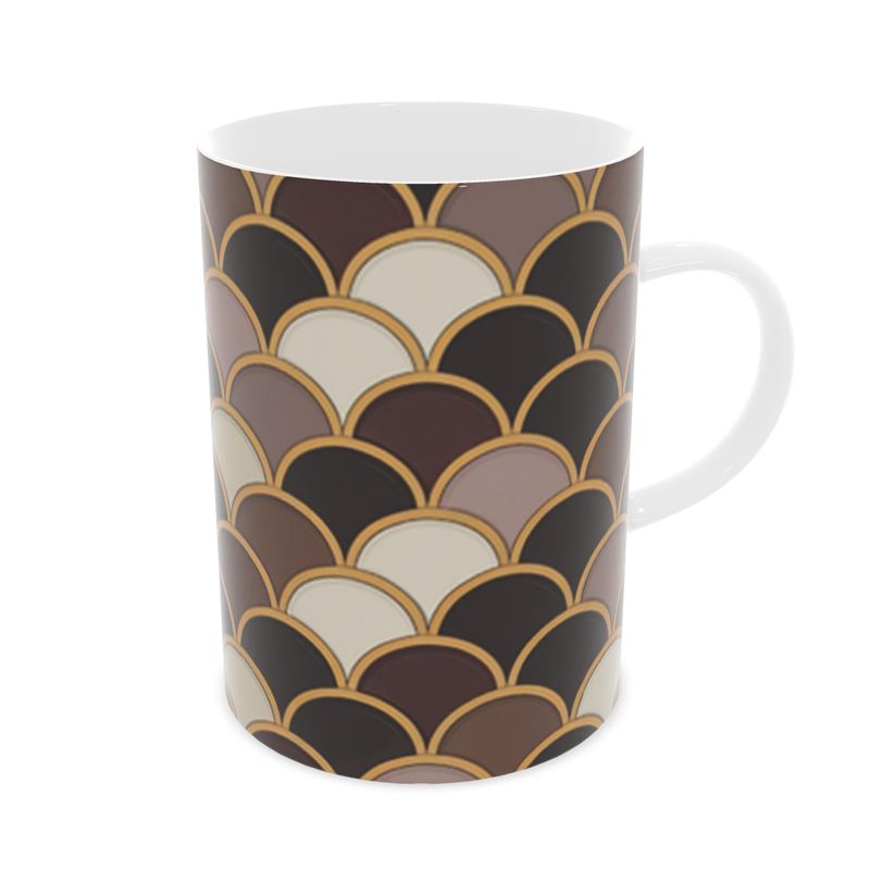 Coastal Fine Bone China Mug in Taupe