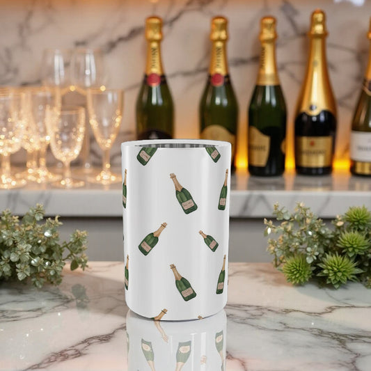 Luxury Wine Cooler with Festive Champagne Bottle Design