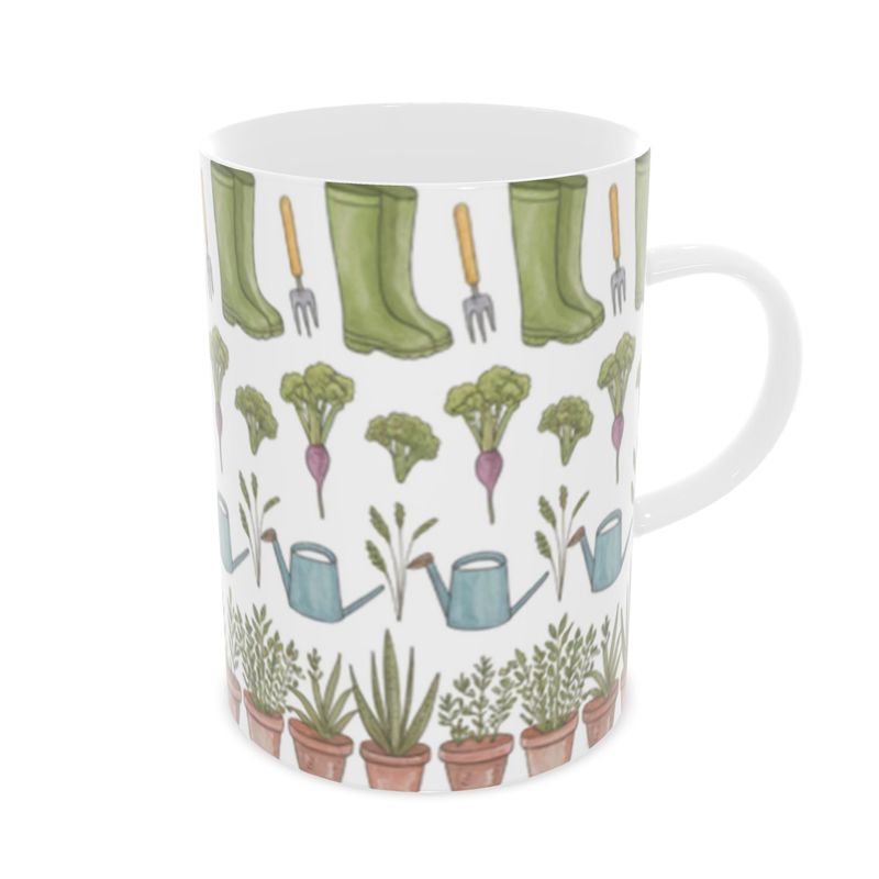 Gardeners Mug in Fine Bone China - One-of-a-Kind Gardening Gift