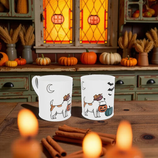 Bone China Halloween Mug for Dog Lovers - Trick or Treat Design